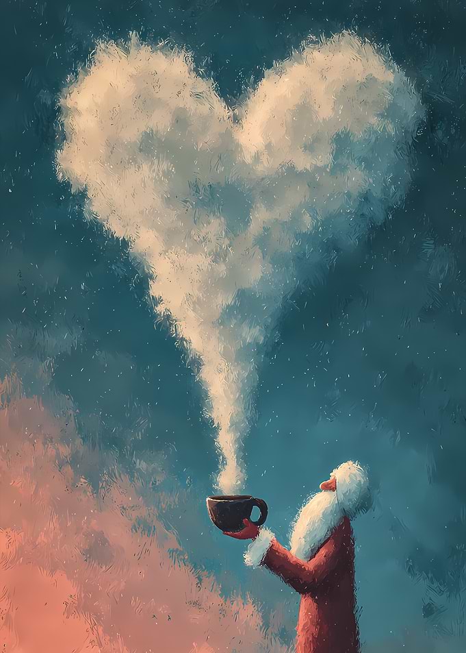 Santa's Heartwarming Coffee Break