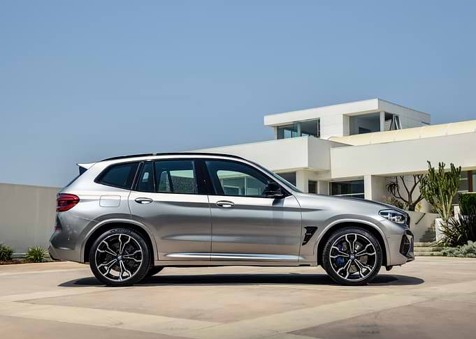 Silver BMW X3 Side View