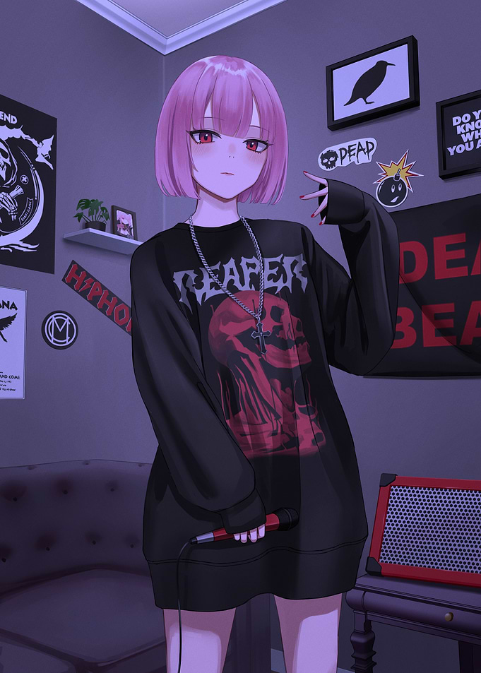 Girl with Reaper Sweatshirt