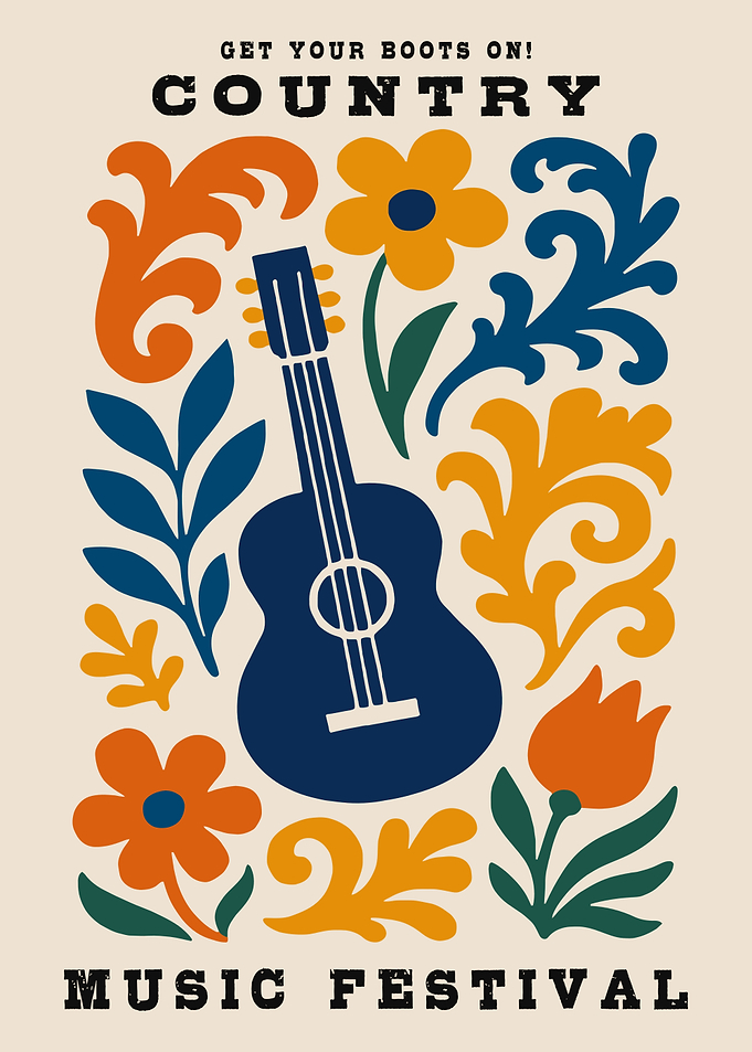 Country Music Festival Poster