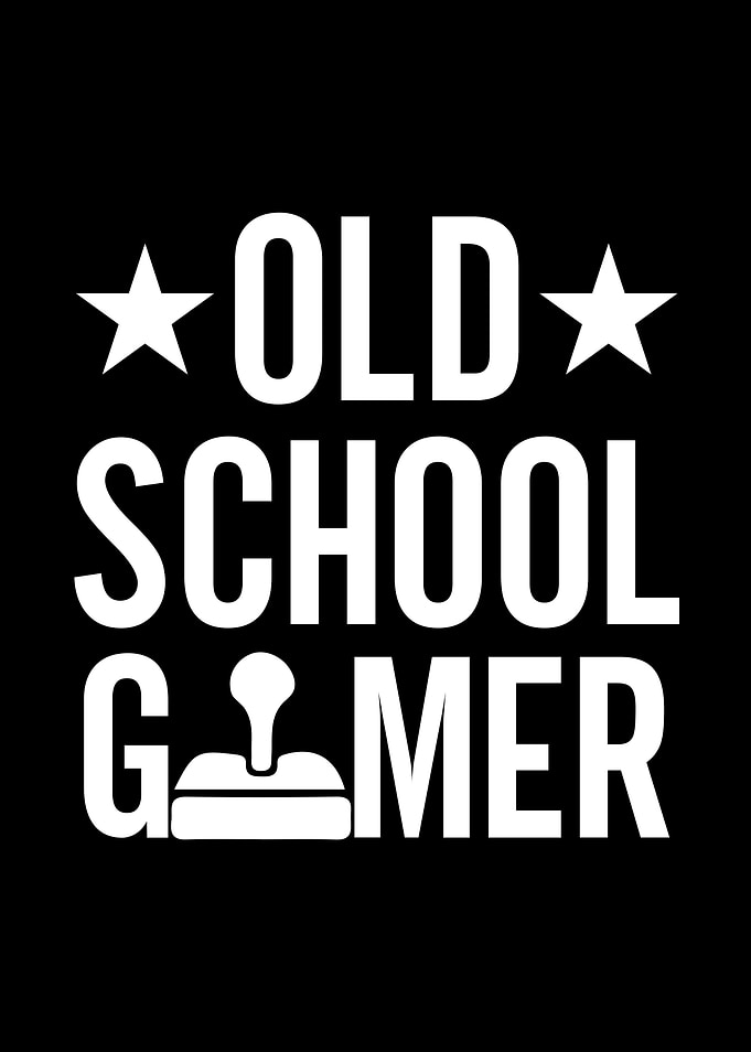 Old School Gamer Graphic