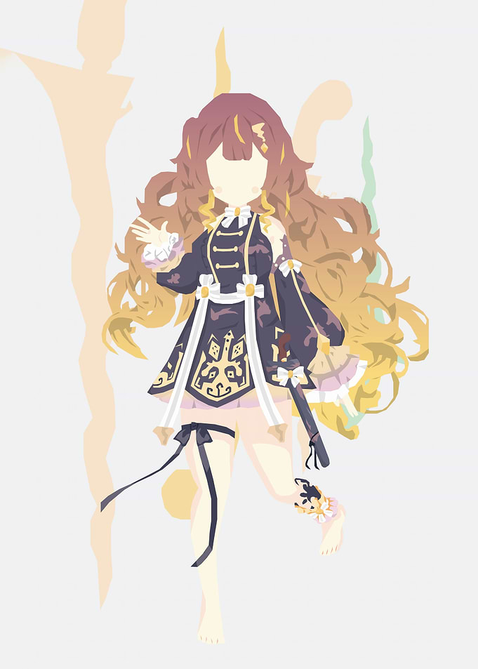Anime Girl Character Design Illustration