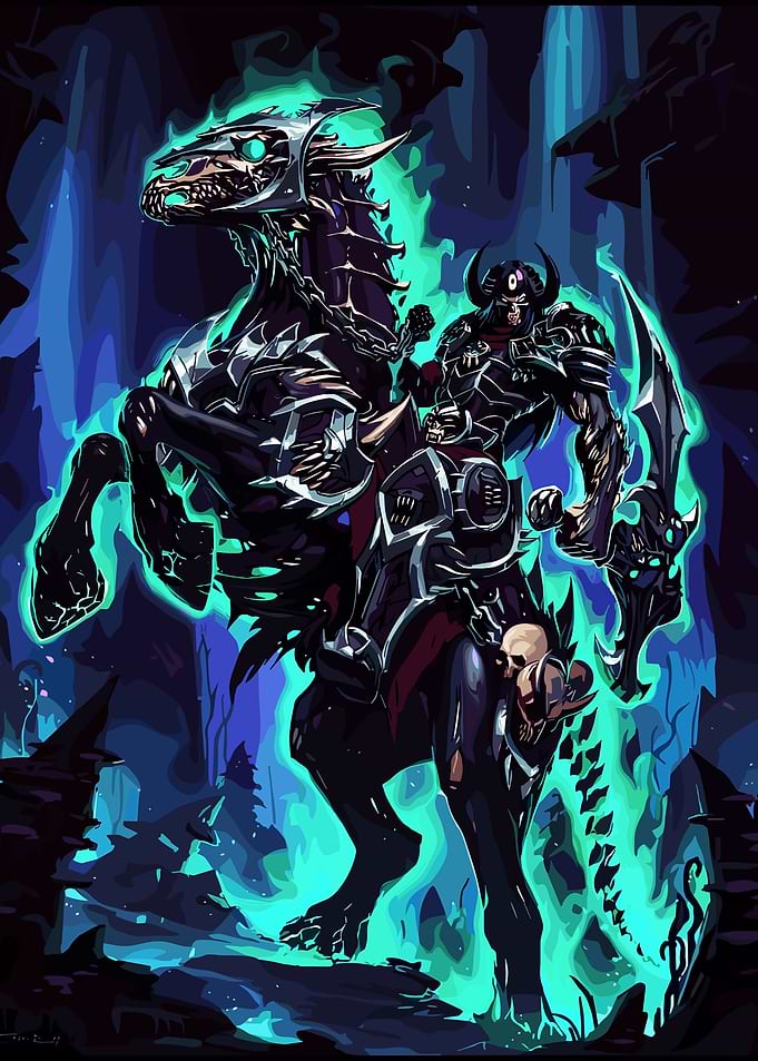 Dark Knight on Spectral Steed
