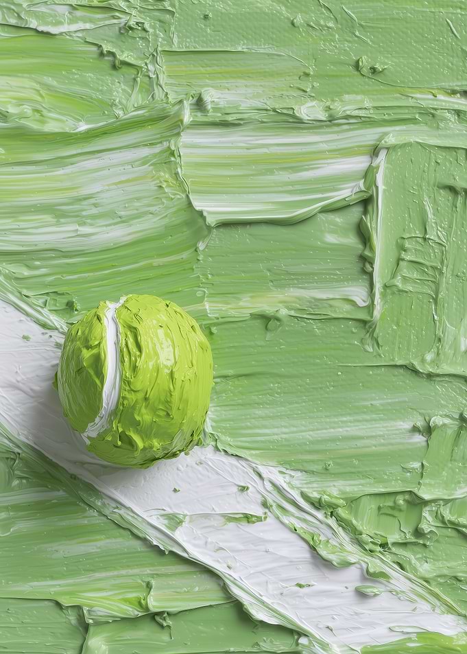 Impasto Tennis Art — Sports Wall Art & Tennis Art for Fans & Players