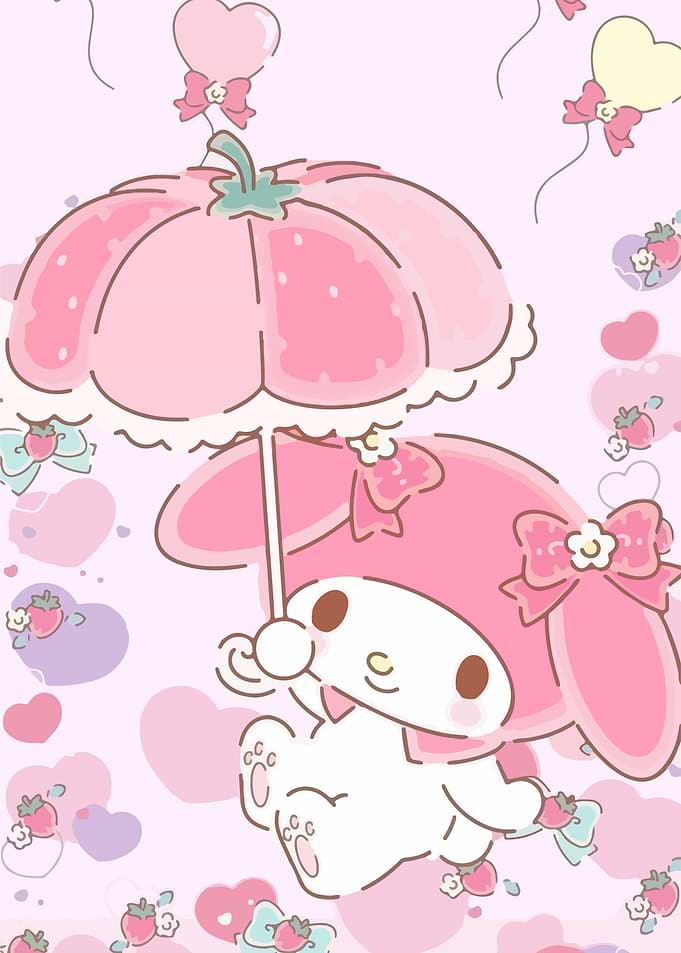 My Melody with Strawberry Umbrella
