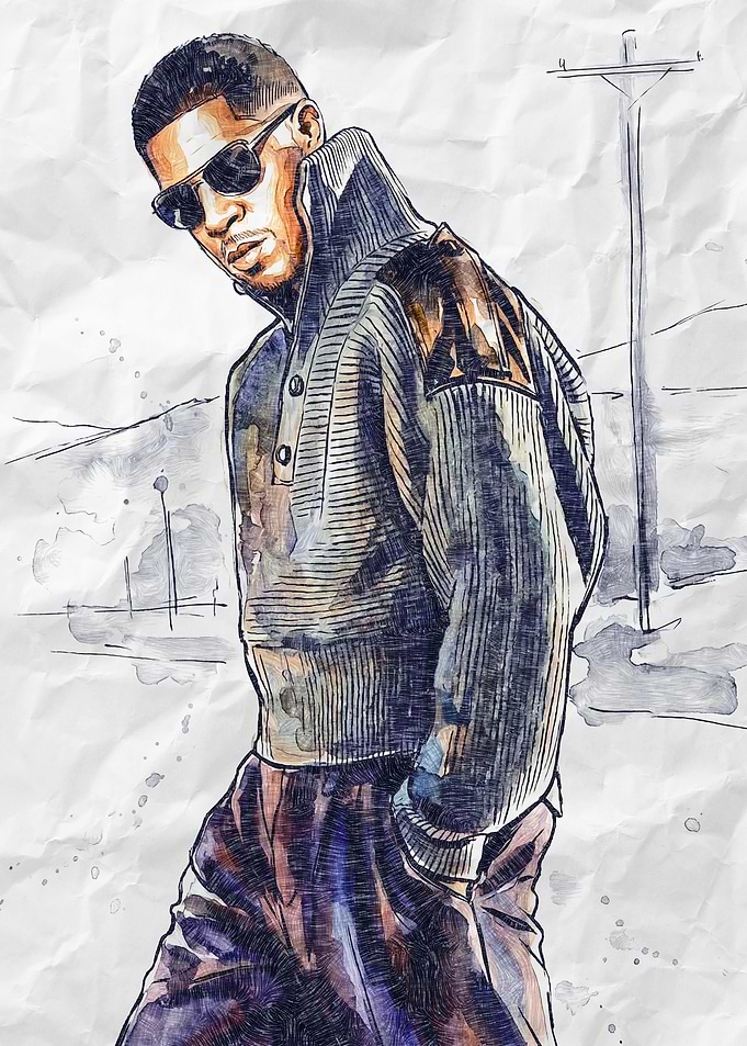 Stylish Man with Sunglasses Illustration