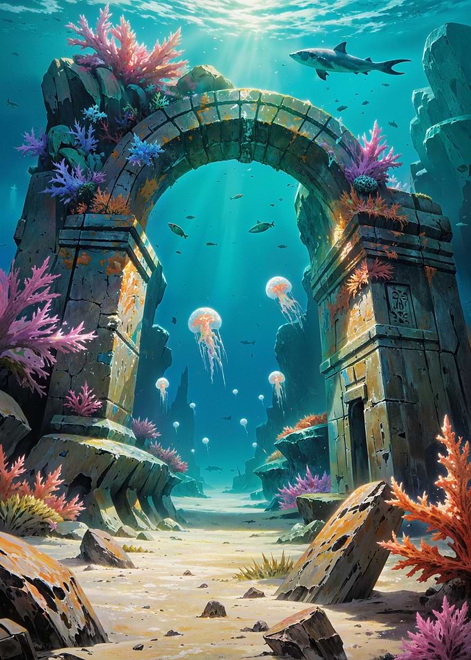 Underwater Gate of the Drowned Kingdom
