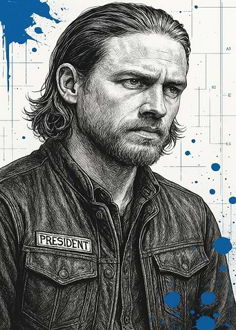 Jax Teller Portrait - Sons of Anarchy