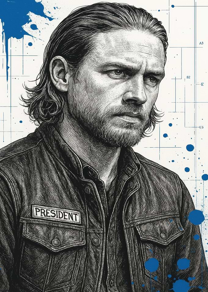 Jax Teller Portrait - Sons of Anarchy