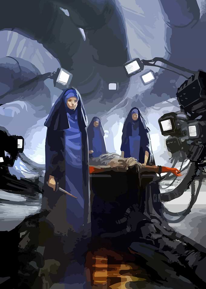 Cyberpunk Nuns with a Patient