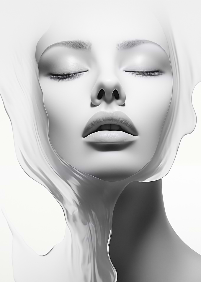 Woman in Liquid Veil