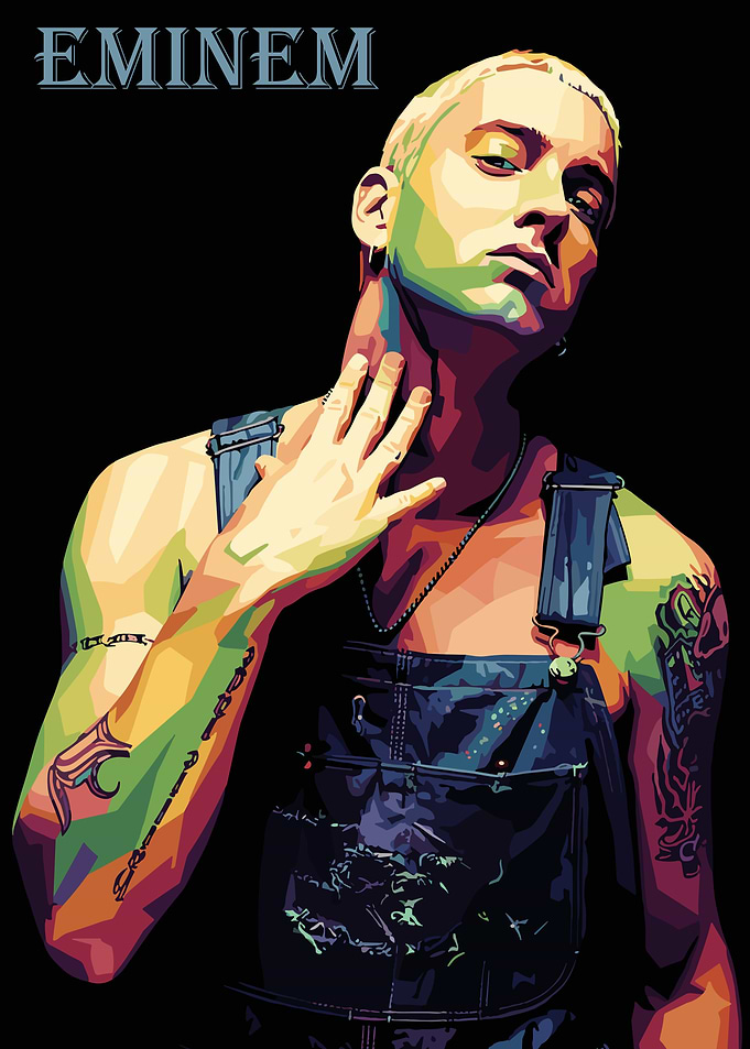 Eminem Portrait Pop Art
