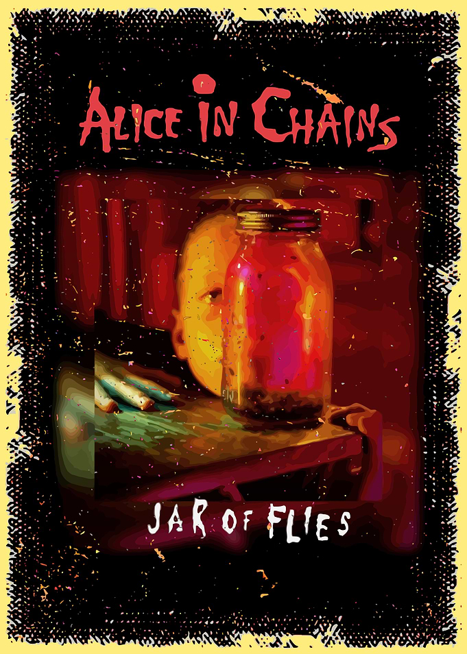 Vintage Alice in Chains - Jar of Flies Cover Art