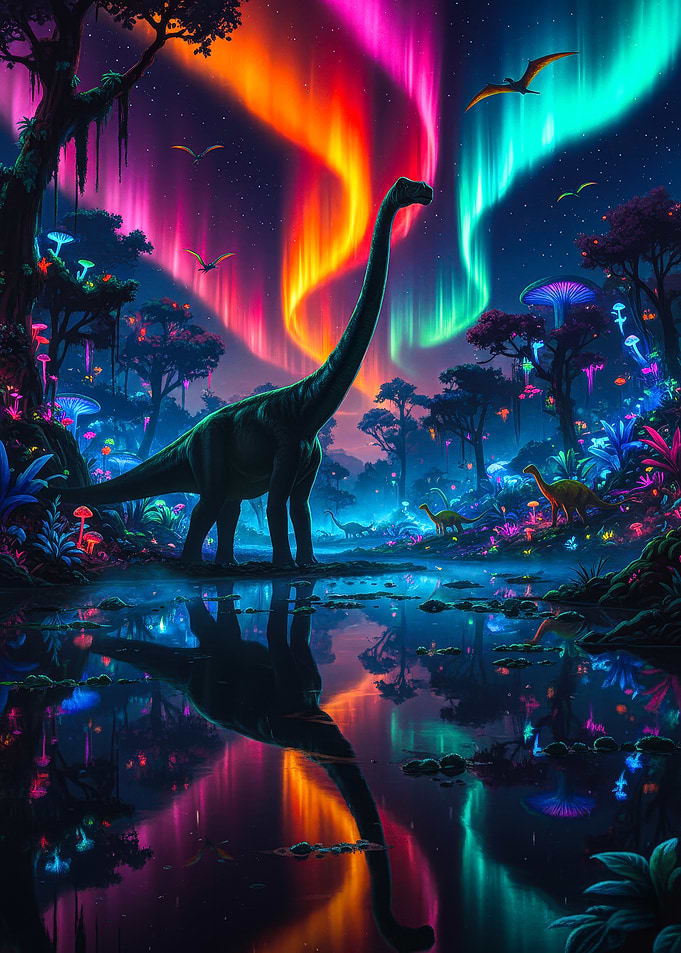 Dinosaur Fantasy Landscape