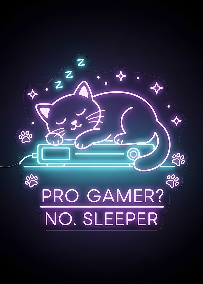 Pro Gamer? No. Sleeper Neon Sign