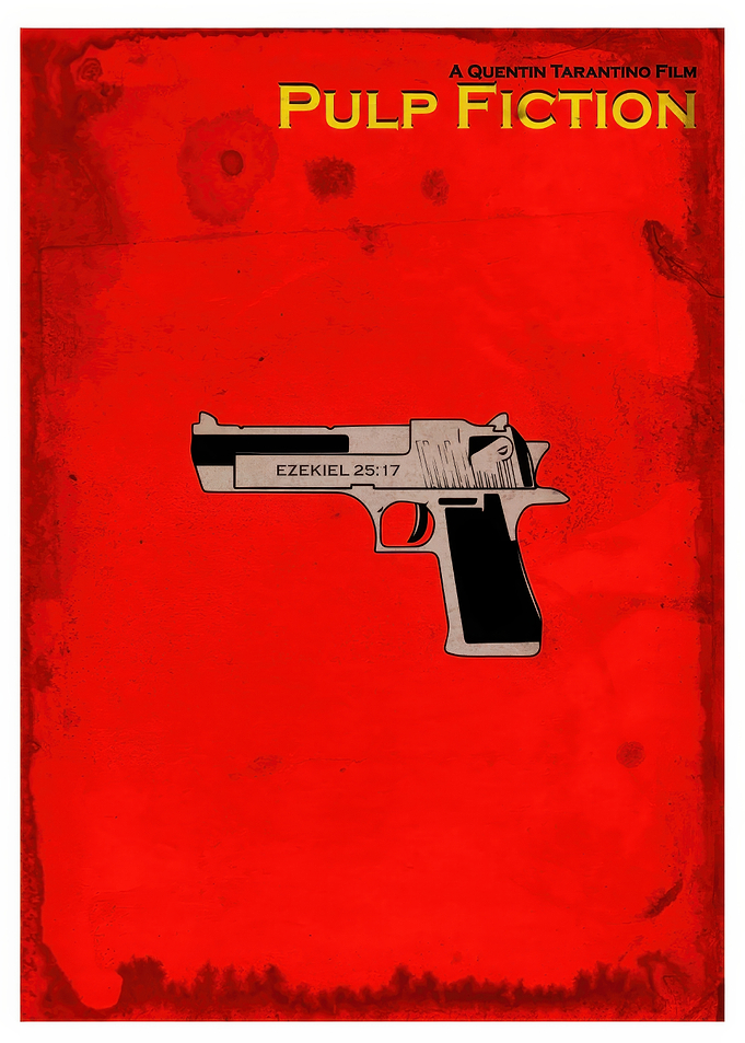 Pulp Fiction Movie Poster Art