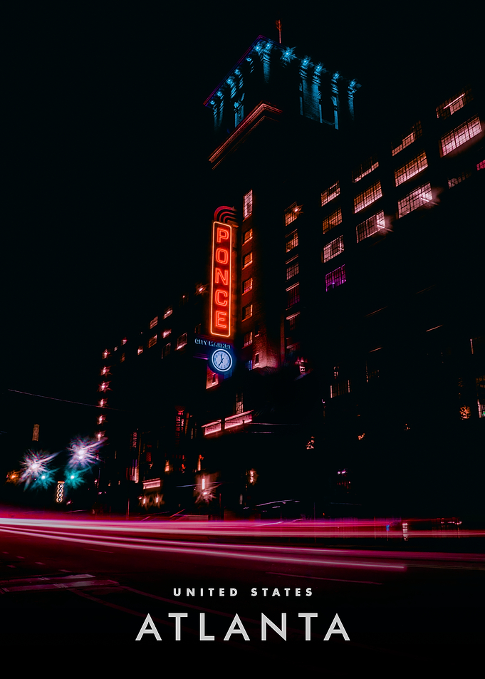 Atlanta at Night: Ponce City Market