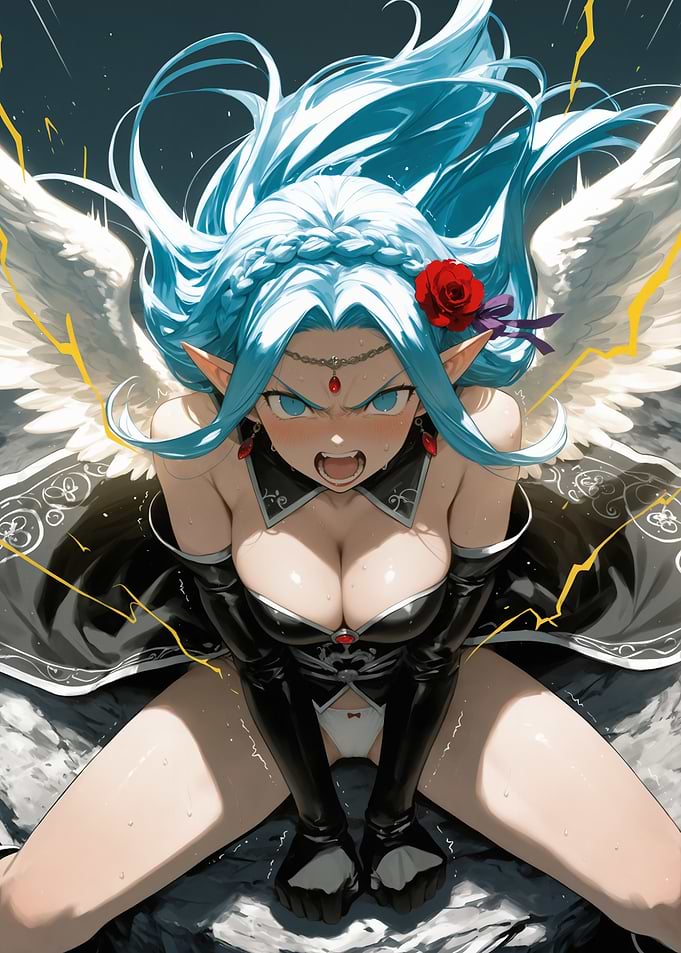 Angry Anime Angel Girl