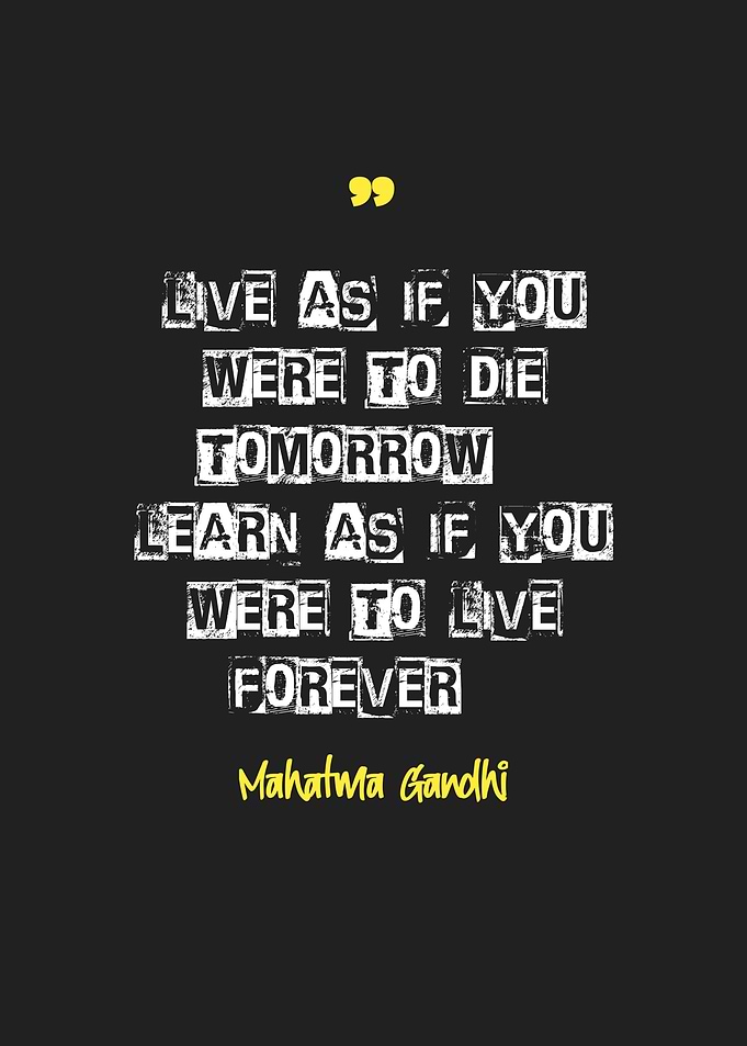 Mahatma Gandhi Quote Poster