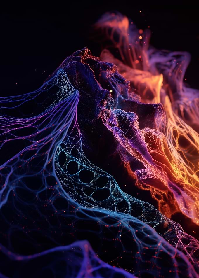Abstract Glowing Network