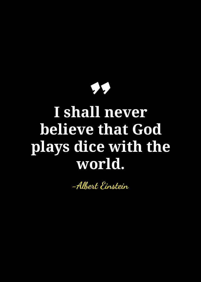 Einstein Quote: God and Dice