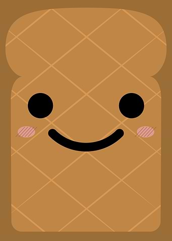 Cute Toast Cartoon