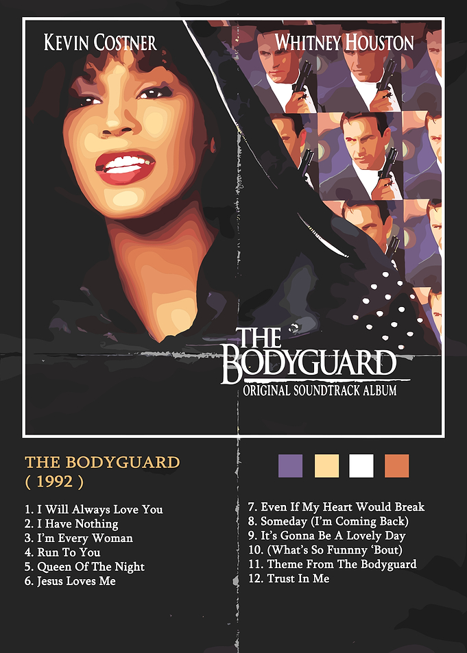 Whitney Houston The Bodyguard Soundtrack Album Cover