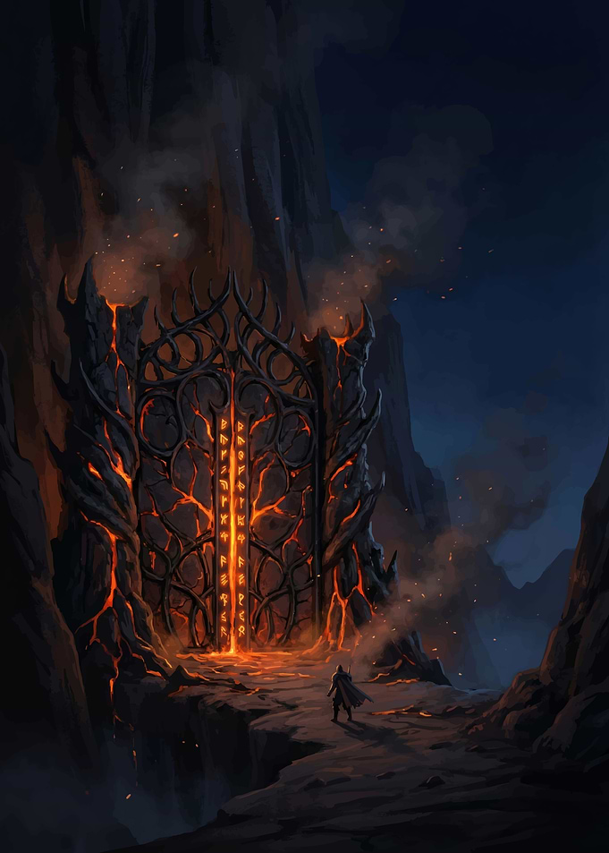 Fiery Gate to Another World