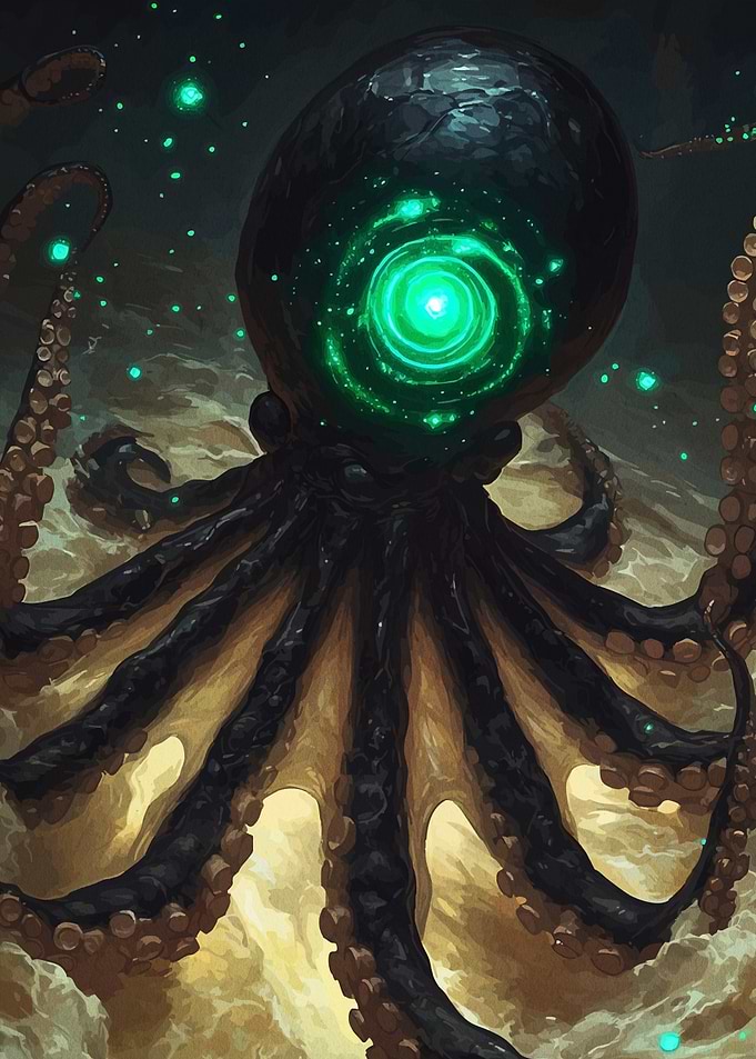 Cosmic Octopus Glowing Center