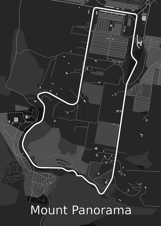Mount Panorama Circuit Map