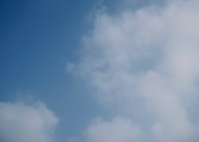 Blue Sky with White Clouds