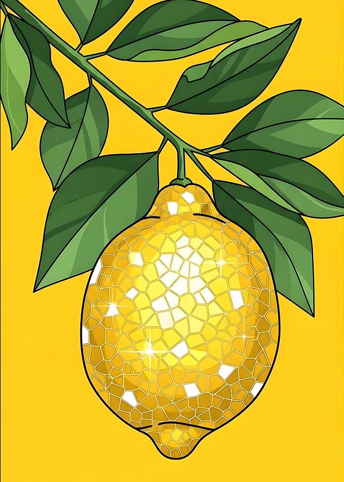 Sparkling Lemon on Branch