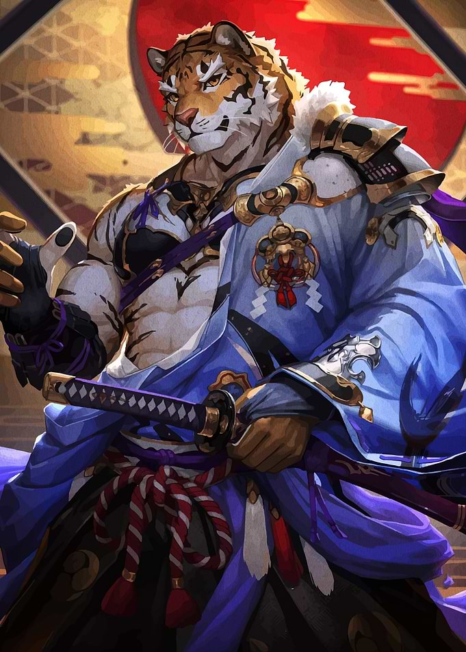 Tiger Samurai Warrior