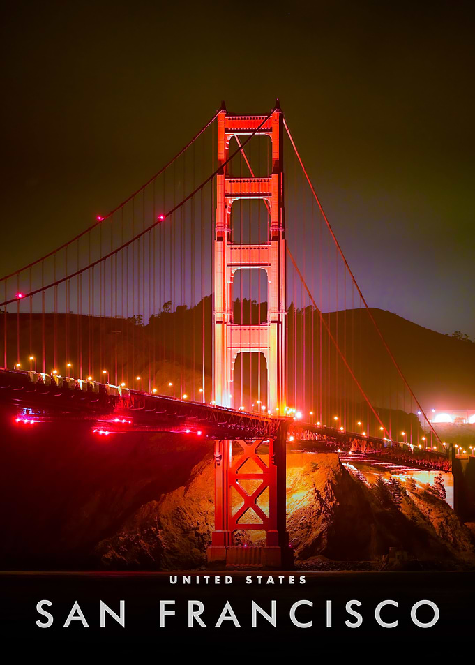 Golden Gate Bridge at Night