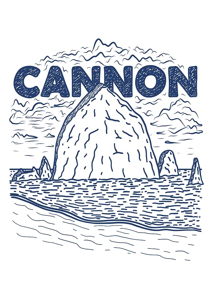 Cannon Beach Oregon Sketch