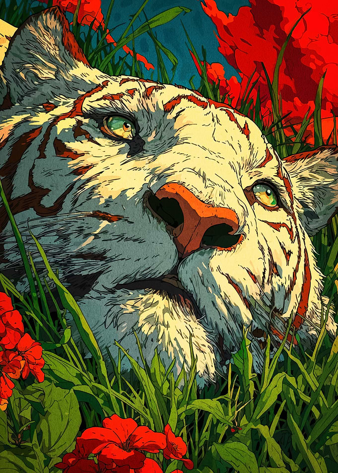 Tiger Floral Meadow