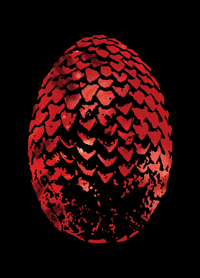 Crimson Scaled Dragon Egg