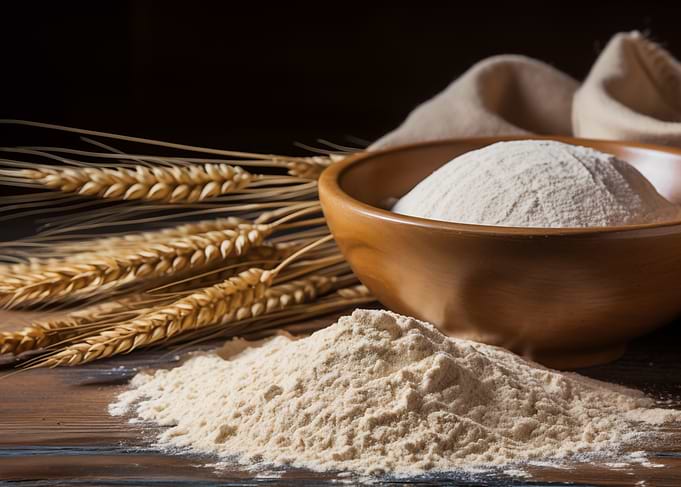 Flour and Wheat Still Life