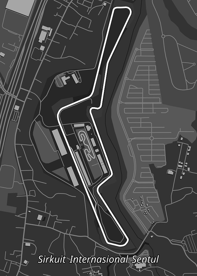 Sentul International Circuit Map
