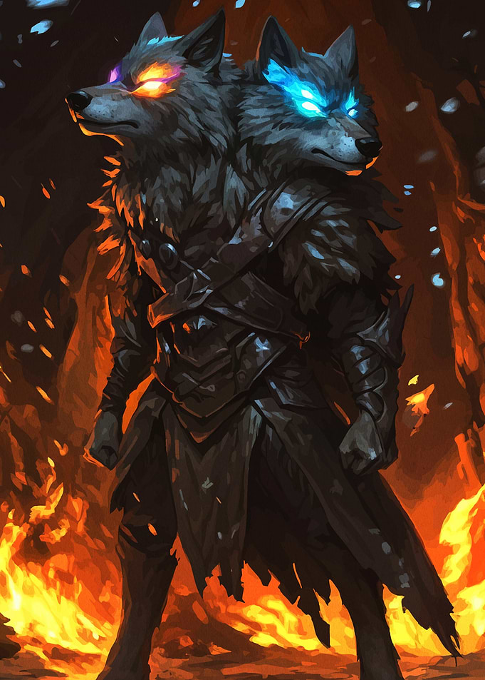 Two-Headed Wolf Warrior Armor
