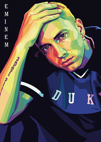 Eminem Colorful Portrait