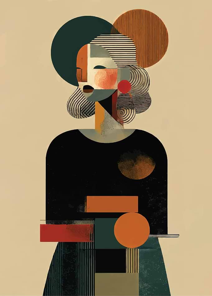 Abstract Geometric Portrait