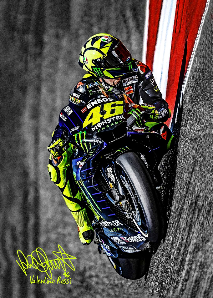 Valentino Rossi on Motorcycle Race