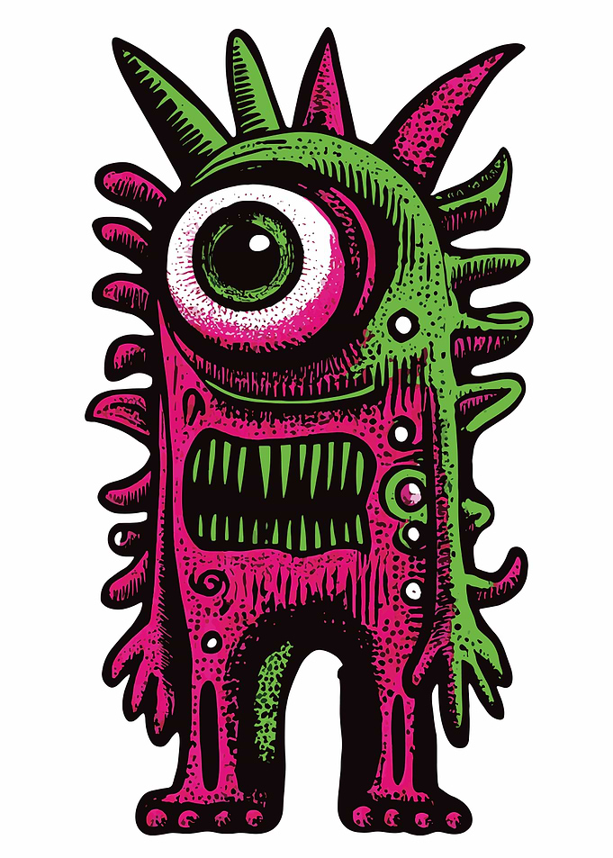 Cartoon Monster Illustration