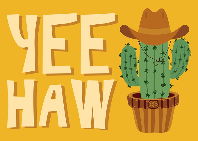 Yee Haw Cactus Cowboy
