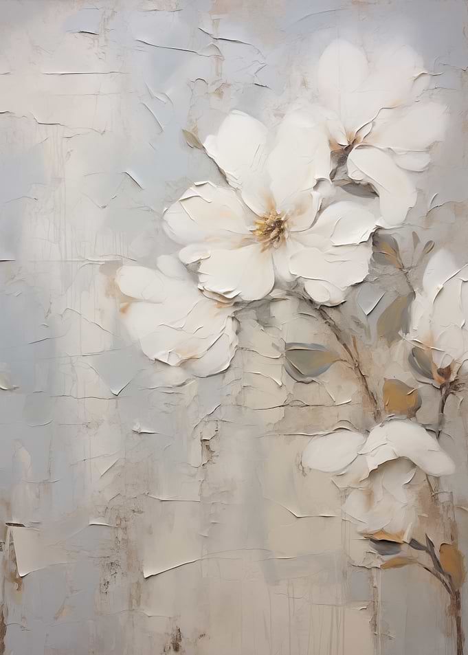 Floral Impasto Painting