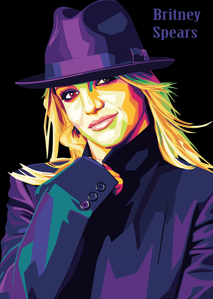 Britney Spears Pop Art Portrait