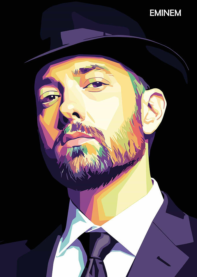 Eminem Portrait Pop Art