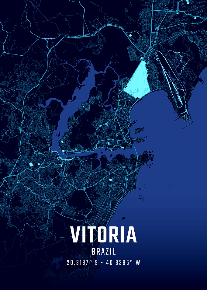 Vitoria Midnight City Map