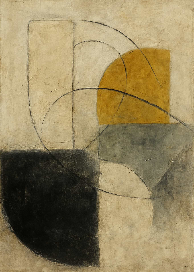 Abstract Geometric Painting with Curves
